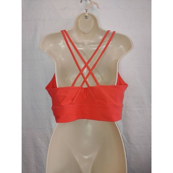 Athletic Works Women's Size XXL (20) Orange Shrimp Color Sports Bra - Picture 2 of 3